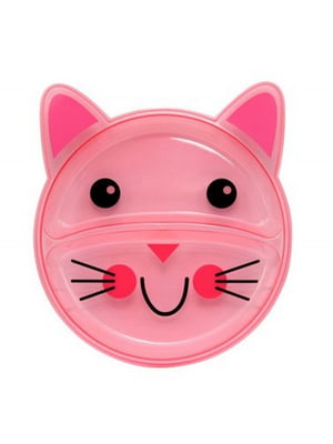 Тарілочка секційна “Кіт рожевий” | 6831225