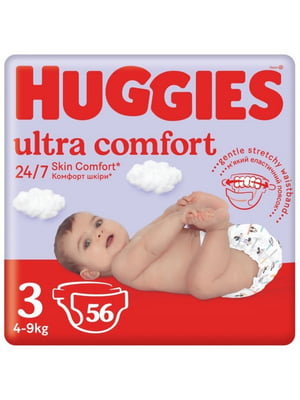 Підгузки Huggies Ultra Comfort 3 Jumbo 4-9 кг 56 шт. | 6831420