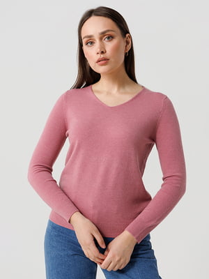 Пуловер приталений малиновий | 6831504