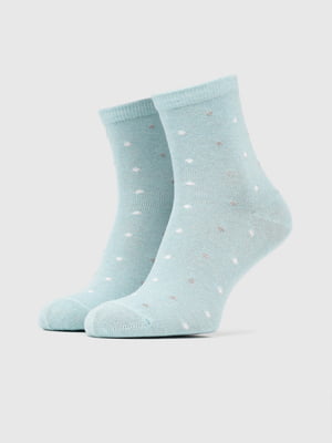 Шкарпетки блакитні в горошок | 6831518