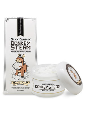 Крем для шкіри молочний зволожуючий Silky Creamy Donkey Steam Moisture Milky Cream (100 мл) | 6832124