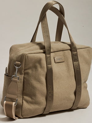 Текстильная темно-бежевая сумка | 6832225