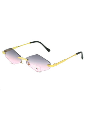 Сонцезахиснi окуляри з лілово-рожевим градієнтом | 6832851