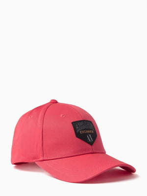 Розовая стильная кепка с лого | 6834007