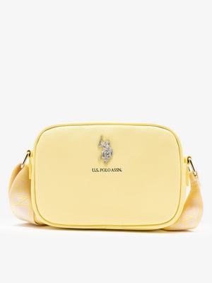 Жовта сумка-кросбоді з логотипом | 6833983