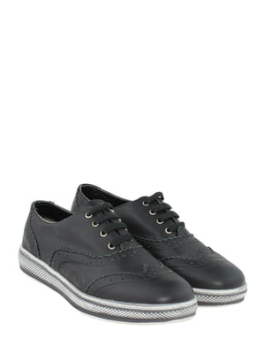 Черные кроссовки с декорированным носком | 6605167