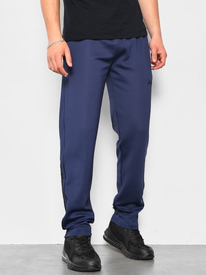 Спортивні сині штани з чорними смужками | 6835315