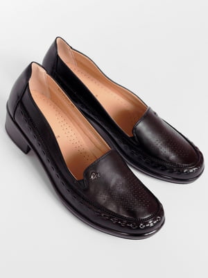 Чорні туфлі з декоративним швом | 6835555
