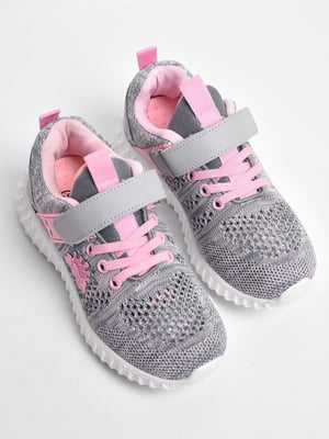 Кросівки сіро-рожевого кольору  | 6835665