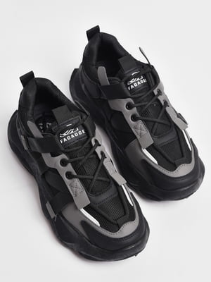 Кросівки чорного кольору на шнурівці  | 6835699