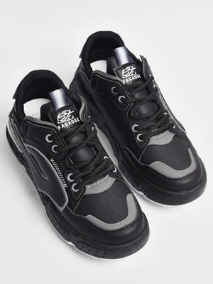 Кросівки чорного кольору на шнурівці  | 6835725