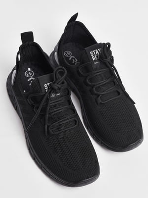Кросівки текстильні чорного кольору | 6835740
