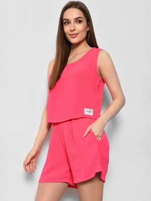 Костюм літній рожевого кольору: майка та шорти  | 6835955