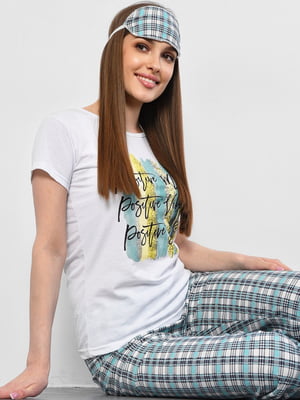 Трикотажна піжама: футболка та штани | 6836115