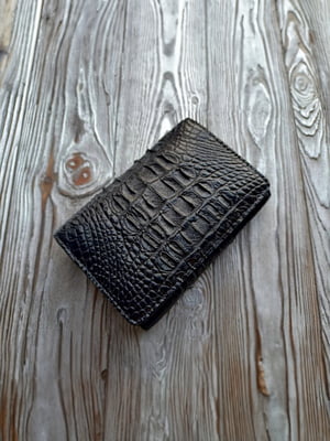 Чорний гаманець зі шкіри крокодила | 6838266