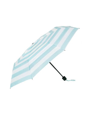 Зонт бело-голубой в полоску | 6837334
