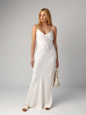 Атласна сукня максі в білизняному стилі | 6838582