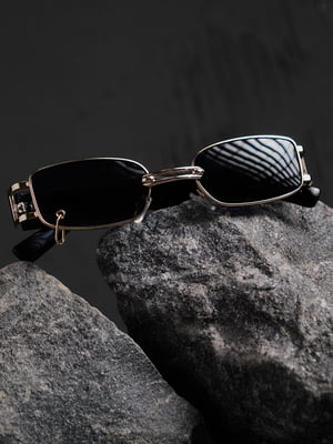 Сонцезахисні окуляри з пиірсингом  Iron Gold | 6839436