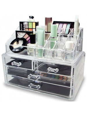 Настільний акриловий органайзер для косметики Cosmetic Storage Box | 6838772