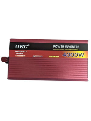 Інвертор UKC 12V-220V AR 4000W з функцією плавного пуску | 6838995
