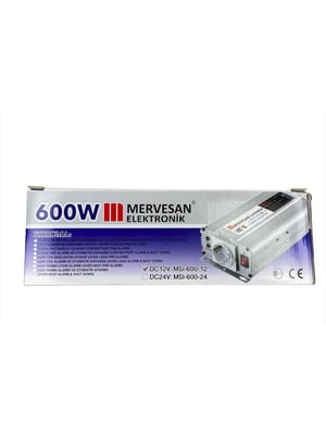 Інвертор напруги автомобільний Mervesan (600W; 12V; 220V) | 6839009
