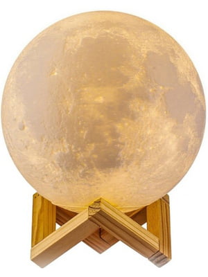 Світильник у вигляді місяця 3D біла 15 см | 6839027