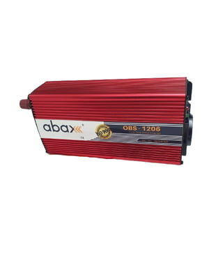 Інвертор напруги автомобільний (чистий синус) ABAX OBS-1206 з правильною синусоїдою, 1200 W (600 W), 12/220V | 6839051