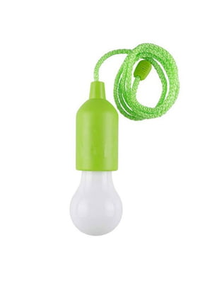 Ліхтар-лампа світлодіодний на шнурку зелений | 6839106