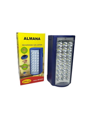 Кемпінговий прожектор світильник ALMANA з Power bank ALMANA KP-6324, 24 LED з павербанком синій | 6839362