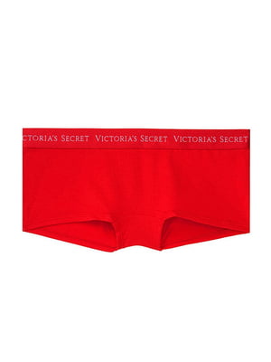 Трусы-шорты красные с брендированной резинкой | 6840094