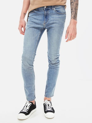 Голубые джинсы с карманами | 6844296