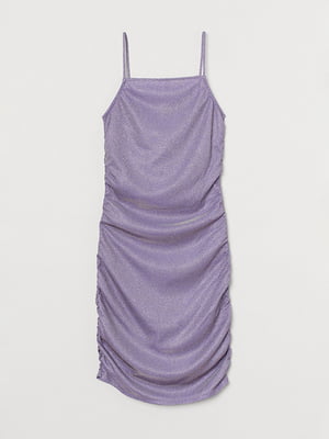 Фіолетова сукня-футляр із вузькими бретелями | 6844297