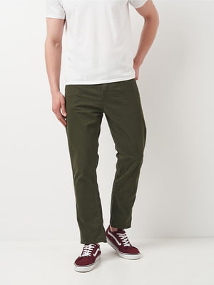 Повсякденні штани кольору хакі | 6844351