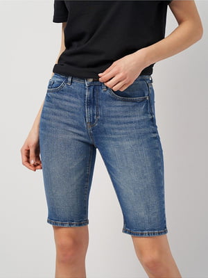 Шорты джинсовые синие с карманами | 6844353