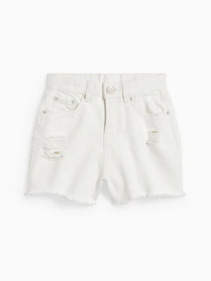 Шорти джинсові білі | 6844390