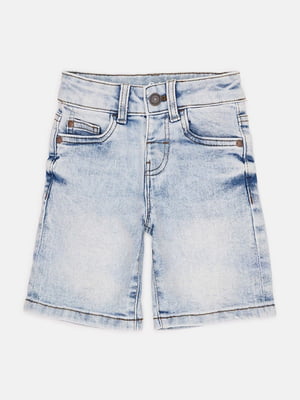 Шорты джинсовые голубые с карманами | 6844391