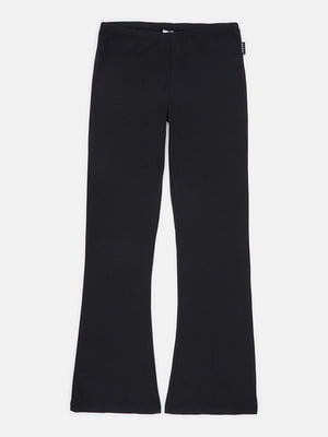 Черные брюки с расклешенными брючинами | 6844402