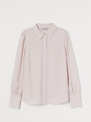 Розовая блуза с отложным воротником | 6844861