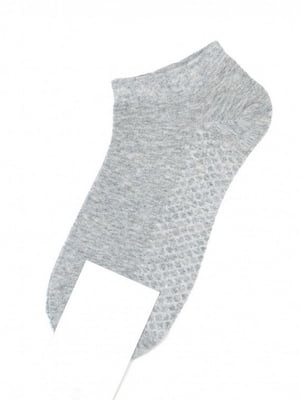Сірі фактурні низькі шкарпетки | 6845000
