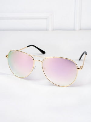 Рожеві дзеркальні окуляри авіатори | 6845202