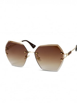 Сонцезахисні окуляри коричневого кольору | 6845222