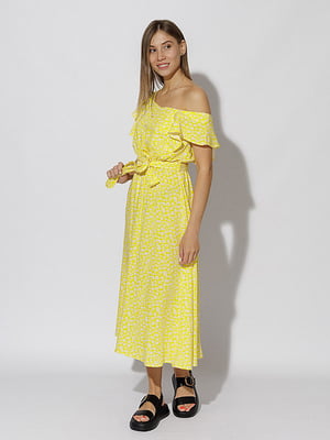 Жіноча довга сукня S жовтий SHENAZ ЦБ-00219263 | 6840763