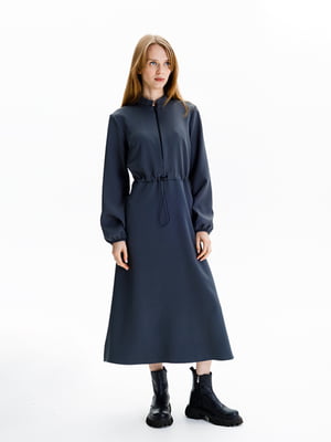 Сукня жіноча з довгим рукавом S графіт Yuki ЦБ-00235481 | 6840792