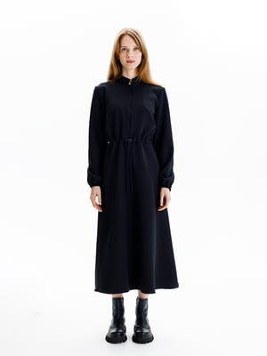 Сукня жіноча з довгим рукавом L чорний Yuki ЦБ-00235571 | 6840795