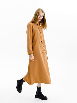 Сукня жіноча з довгим рукавом L бронзовий Yuki ЦБ-00235573 | 6840797