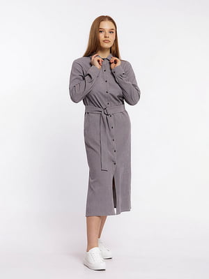 Жіноча сукня з довгим рукавом 44 сірий Yuki ЦБ-00210697 | 6840817
