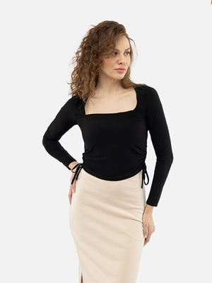 Жіноча блуза з довгим рукавом S чорний TILLE ЦБ-00233761 | 6840919