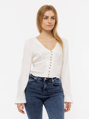 Жіноча блуза M білий Yuki ЦБ-00174731 | 6840926
