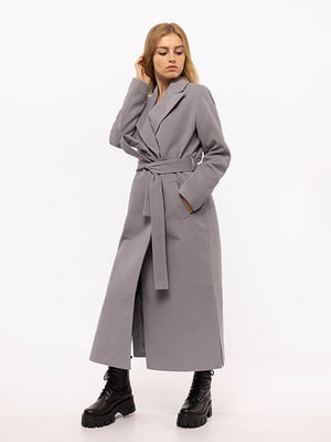 Жіноче пальто 44 сірий Nui very ЦБ-00190124 | 6841195