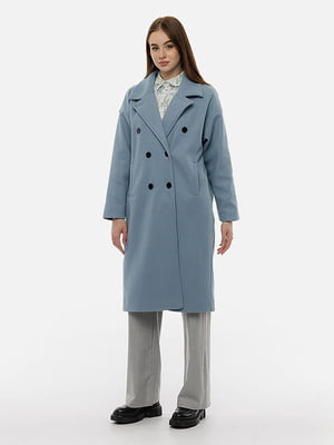 Жіноче пальто оверсайз S блакитний Mixray ЦБ-00214711 | 6841197
